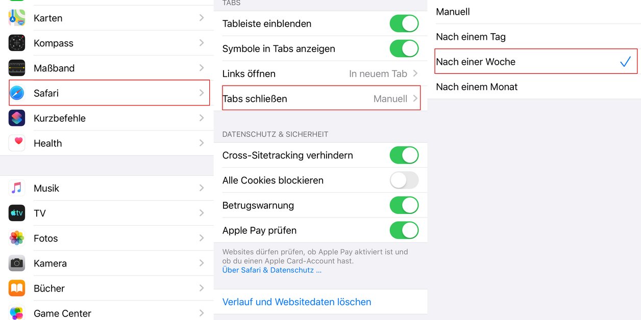Ios 13 Tabs In Safari Automatisch Schliessen