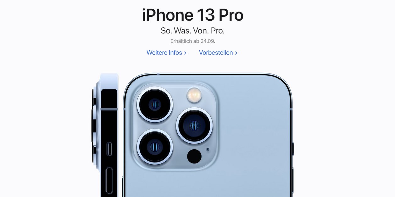iPhone 13 & iPhone 13 Pro können ab sofort bei Apple und Amazon ...