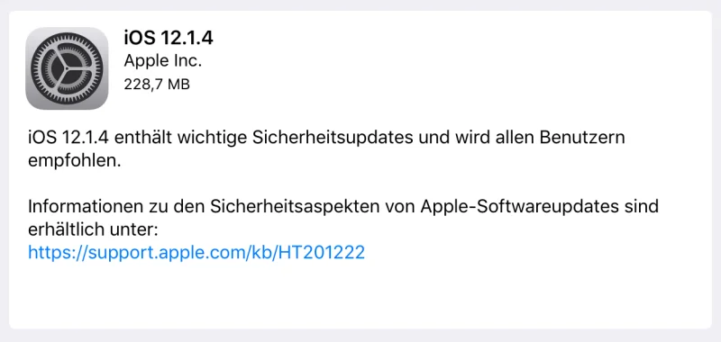 Apple veröffentlicht iOS 12.1.4 & macOS Mojave 10.14.3 und schließt FaceTime-Sicherheitslücke