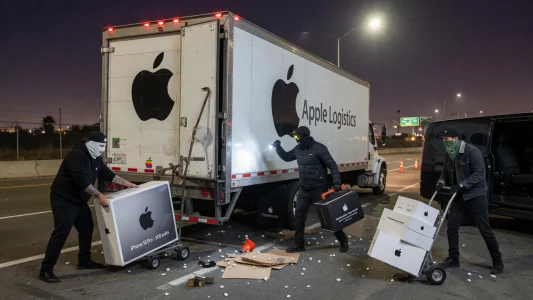 Drei Männer wegen bewaffneten Apple-LKW-Überfalls angeklagt