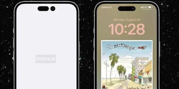 So soll das iPhone 14 Pro bei eingeschaltetem Display mit der neuen Notch umgehen