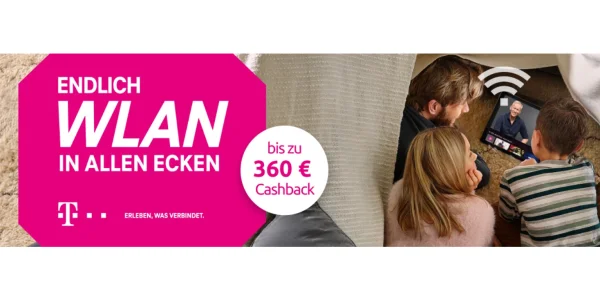 DSL-Anschluss mit 50er Leitung: Dank 350 Euro Cashback für effektiv 20,37 Euro monatlich
