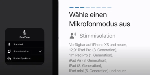Praxistipp für Telefonate: Mikrofon- und Kameramodus in FaceTime ändern