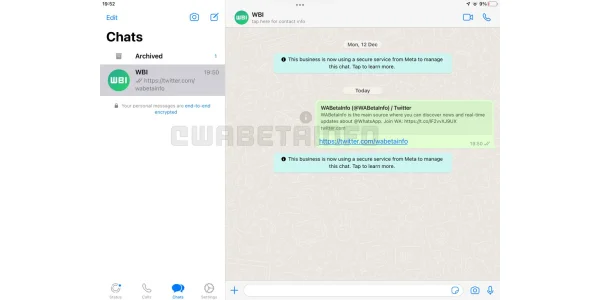 WhatsApp kommt bald auf das iPad: Erste Beta erschienen