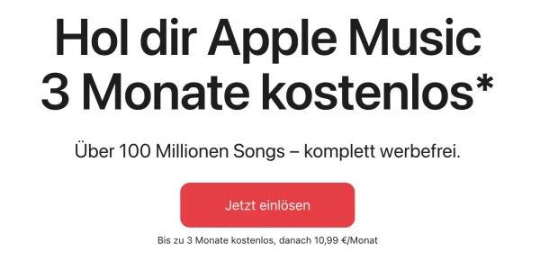 Apple Music kostenlos: Apple verschenkt wieder bis zu drei Monate