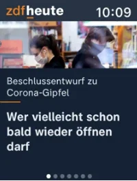 ZDFheute: Neues Update bringt Pushmeldungen auf die Apple Watch
