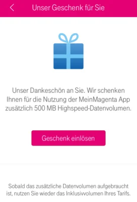 Kostenloses Datenvolumen: Auch im September verschenkt die Telekom wieder 500 MB