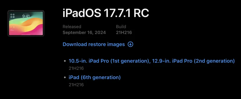 iOS 17.7.1 & iPadOS 17.7.1: Apple bereitet Sicherheitsupdate vor