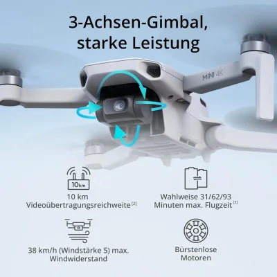 DJI Mini 4K Drohne mit Schnäppchenpreis von 189 Euro bei Amazon