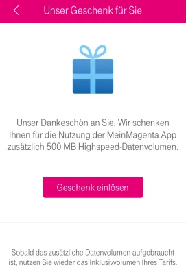Kostenloses Datenvolumen: Telekom reduziert monatliches Gratis-Paket wieder auf 500 MB