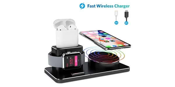 3 in 1 Ladestation für das iPhone, AirPods und die Apple Watch - mit Gutschein für nur 14,49€