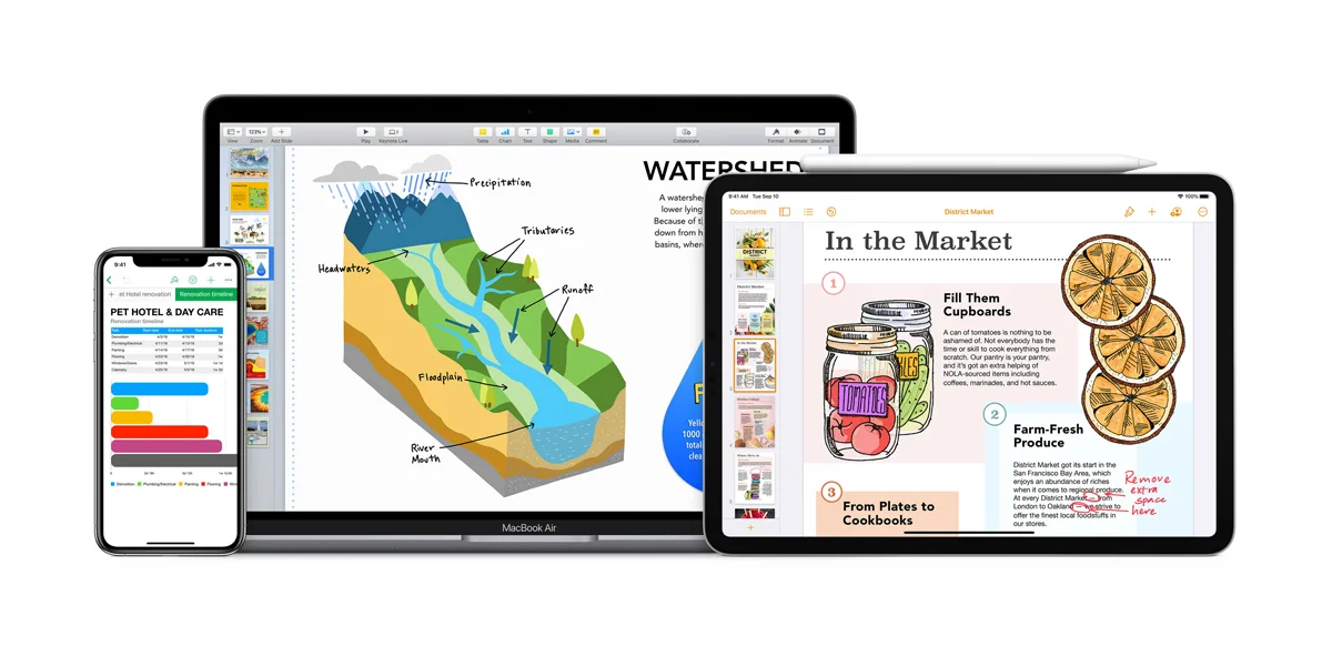 Viele Neuerungen in Version 11: Apple veröffentlicht Updates für Pages, Numbers & Keynote