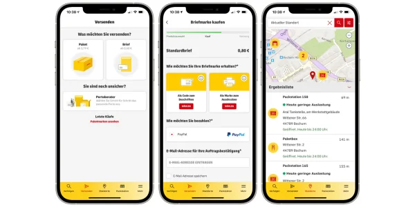 Update für Post & DHL App: Briefankündigung ab sofort kostenfrei verfügbar