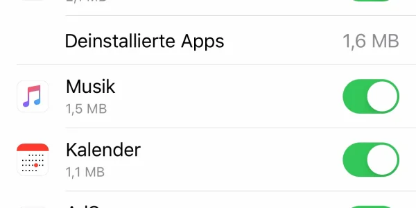 Hoher Datenverbrauch in iOS 13, angeblich durch deinstallierte Apps