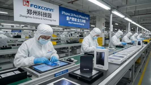 Foxconn startet mit der Massenfertigung für iPhone 18 Pro und Fold