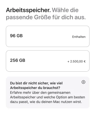 Mac Studio mit M3 Ultra: Apple streicht die Option auf 512 GB RAM