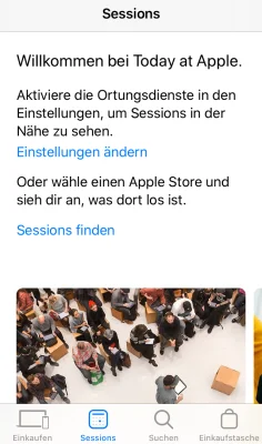 Apple Store App mit neuem Design im App Store erhältlich
