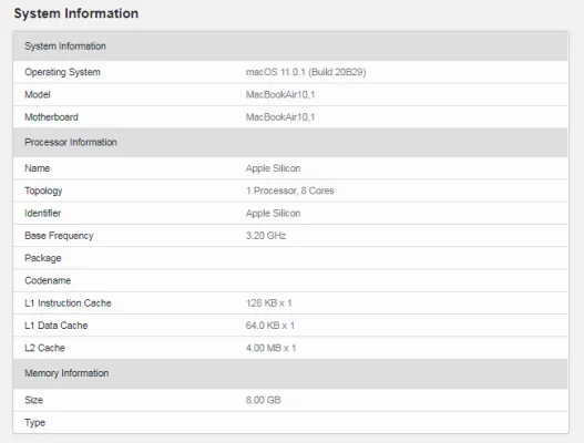 MacBook Air mit M1-Chip: Erste Benchmarks verfügbar