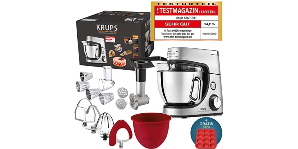 126€ günstiger - Krups Premium Küchenmaschine 17 teilig