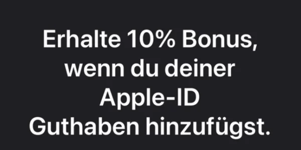 iTunes-Karten: Apple vergibt zehn Prozent Bonusguthaben beim Aufladen über den App Store (Reminder)