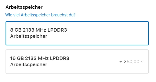 MacBook Pro - Kosten für ein RAM-Upgrade werden verdoppelt