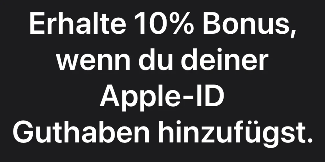 iTunes-Karten: 10% Extra-Guthaben bei Apple (Reminder)
