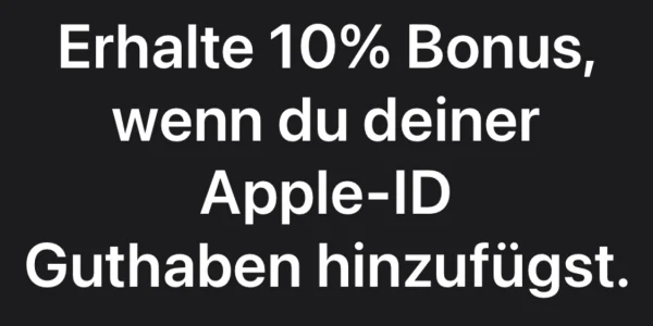 iTunes-Karten: 10% Extra-Guthaben bei Apple (Reminder)