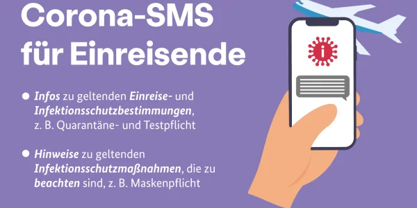 Bundesregierung verschickt seit heute an Einreisende SMS mit den geltenden Infektionsschutzbestimmungen