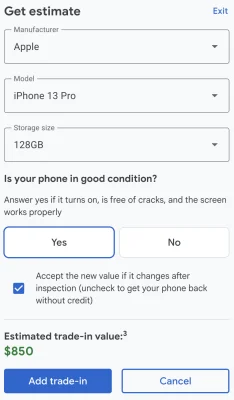 Google Pixel Fold: iPhone-Besitzer erhalten Höchstpreise bei der Inzahlungnahme ihres Altgeräts
