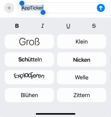 iOS 18 Praxistipp: Texteffekte & Formatierungen in iMessage hinzufügen