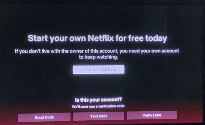 "Bitte Code eingeben" - Netflix mit Personen außerhalb des Haushalts teilen wird schwieriger