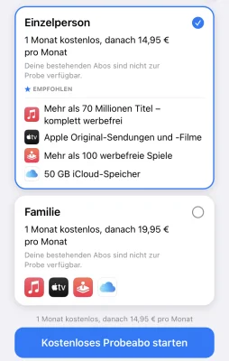 Vier Dienste günstiger: Apple schaltet Medien-Bundle "Apple One" frei