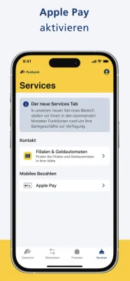 Postbank: App mit neuen Funktionen & Unterstützung für Apple Pay mit dem nächsten Update