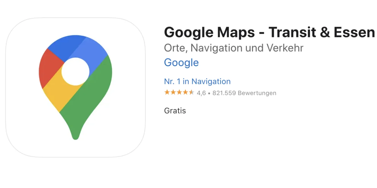 Google Maps kann unter iOS 18.4 als Standard-App für die Navigation definiert werden