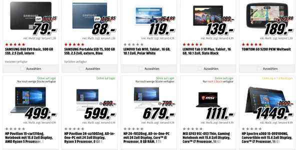Mediamarkt Gönn dir Dienstag, viele Angebote aus dem Gaming, Hardware, Toys und Filme Bereich