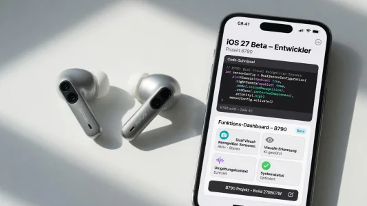 iOS-27-Beta-Code deutet auf AirPods Ultra mit Kamera hin