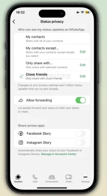 WhatsApp: Der Status kann bald mit „engen Freunden“ geteilt werden