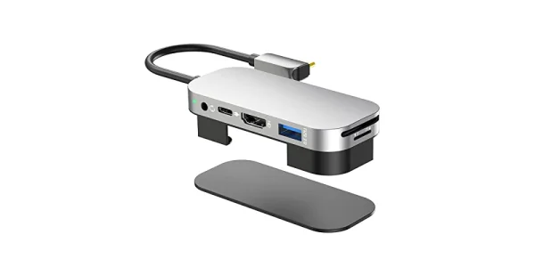 Für nur 11 Euro USB-C Hub mit 4K-HDMI, USB 3.0 Anschluss, 100W Typ-C Schnellladeanschluss, SD/TF Kartenleser