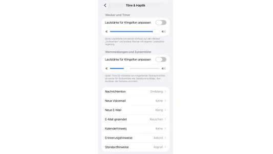 iOS 27: Separate Lautstärke für Wecker und Timer