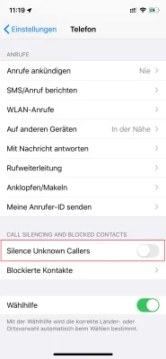iOS 13 - so werden unbekannte Anrufer automatisch blockiert