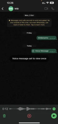 WhatsApp bald mit Einmal-Funktion für Sprachnachrichten