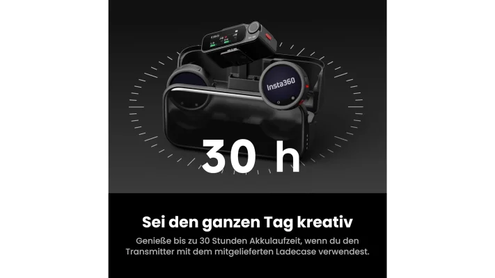 Insta360 Mic Pro: Lavalier-Mikrofon mit E-Ink-Display und 32-Bit-Float-Audio