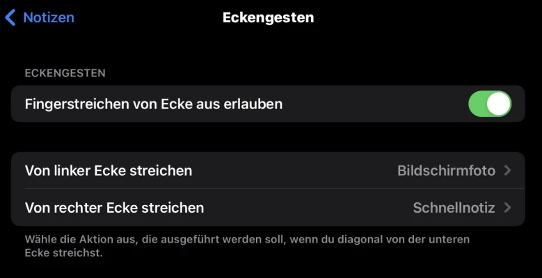 Eckengesten: Kleine aber feine Neuerung in iPadOS 15.4