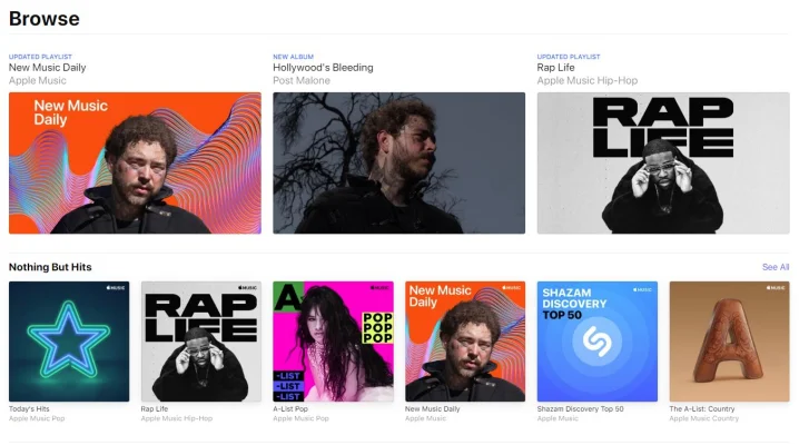 Apple startet Beta von Apple Music Web-App