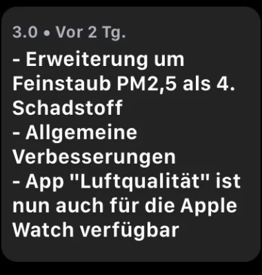 Luftqualität: App des Umweltbundesamts gibt es jetzt auch für die Apple Watch