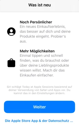 Apple Store App mit neuem Design im App Store erhältlich