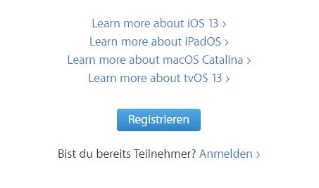 Apple startet öffentliche Betatests von iOS 13, iPadOS, macOS Catalina & tvOS 13
