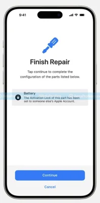 Apple schaltet mit iOS 18 die Aktivierungssperre für iPhone-Komponenten scharf