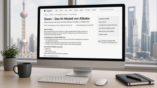Apple Intelligence China basiert auf Qwen von Alibaba