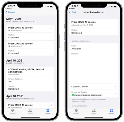 COVID-19: Digitale Impfnachweise & Genesenenzertifikate können unter iOS 15 in der Health App gespeichert werden